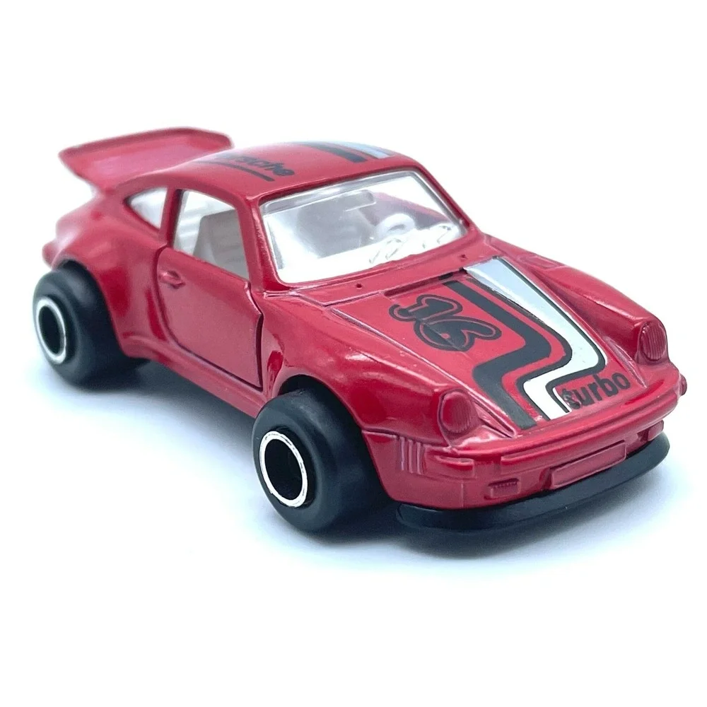 Majorette Porsche 911 Turbo Sports Car Red Diecast 1/57 Scale Loose #209 France